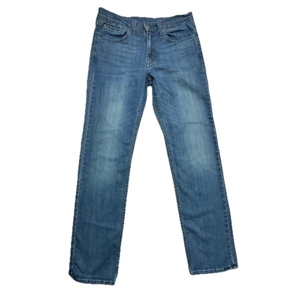 Levis 514 Jeans Mens 32 X 34 Blue Classic Straight Red Tab Denim Cotton - Picture 1 of 11